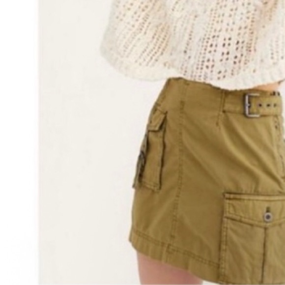 Free people Erika utility cotton cargo skirt RN 66170 - Picture 3 of 11